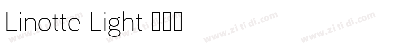 Linotte Light字体转换